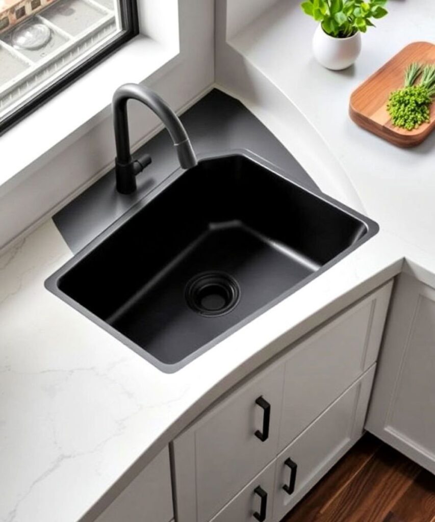 20 Brilliant Corner Kitchen Sink Ideas