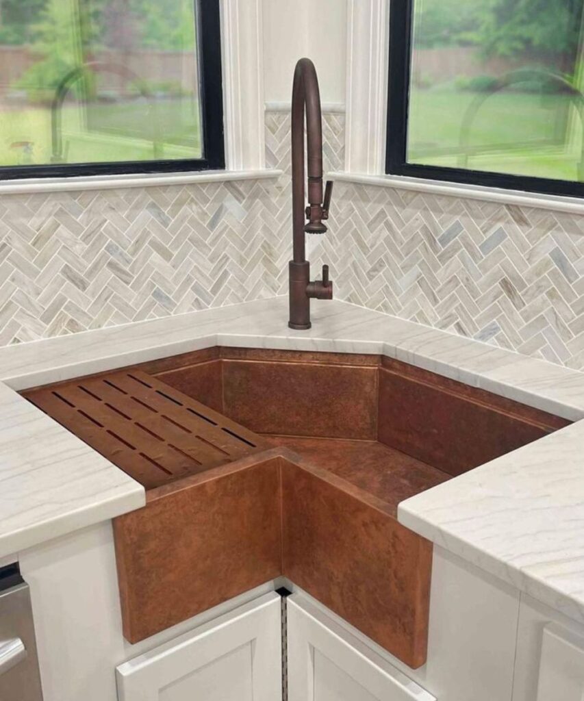 20 Brilliant Corner Kitchen Sink Ideas