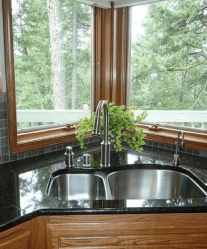 20 Brilliant Corner Kitchen Sink Ideas