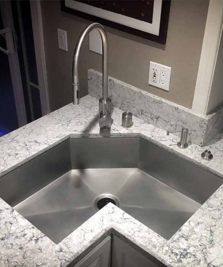 20 Brilliant Corner Kitchen Sink Ideas