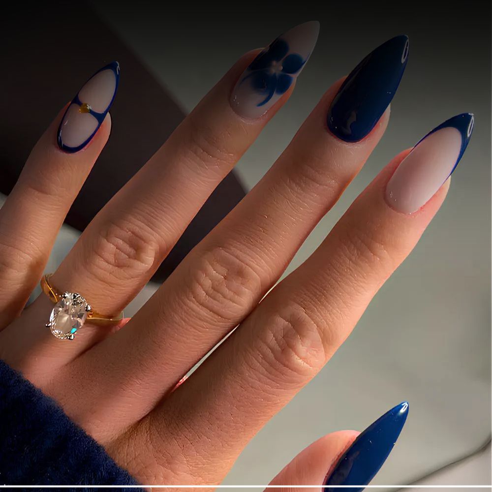 24 Stunning Blue Nail Designs