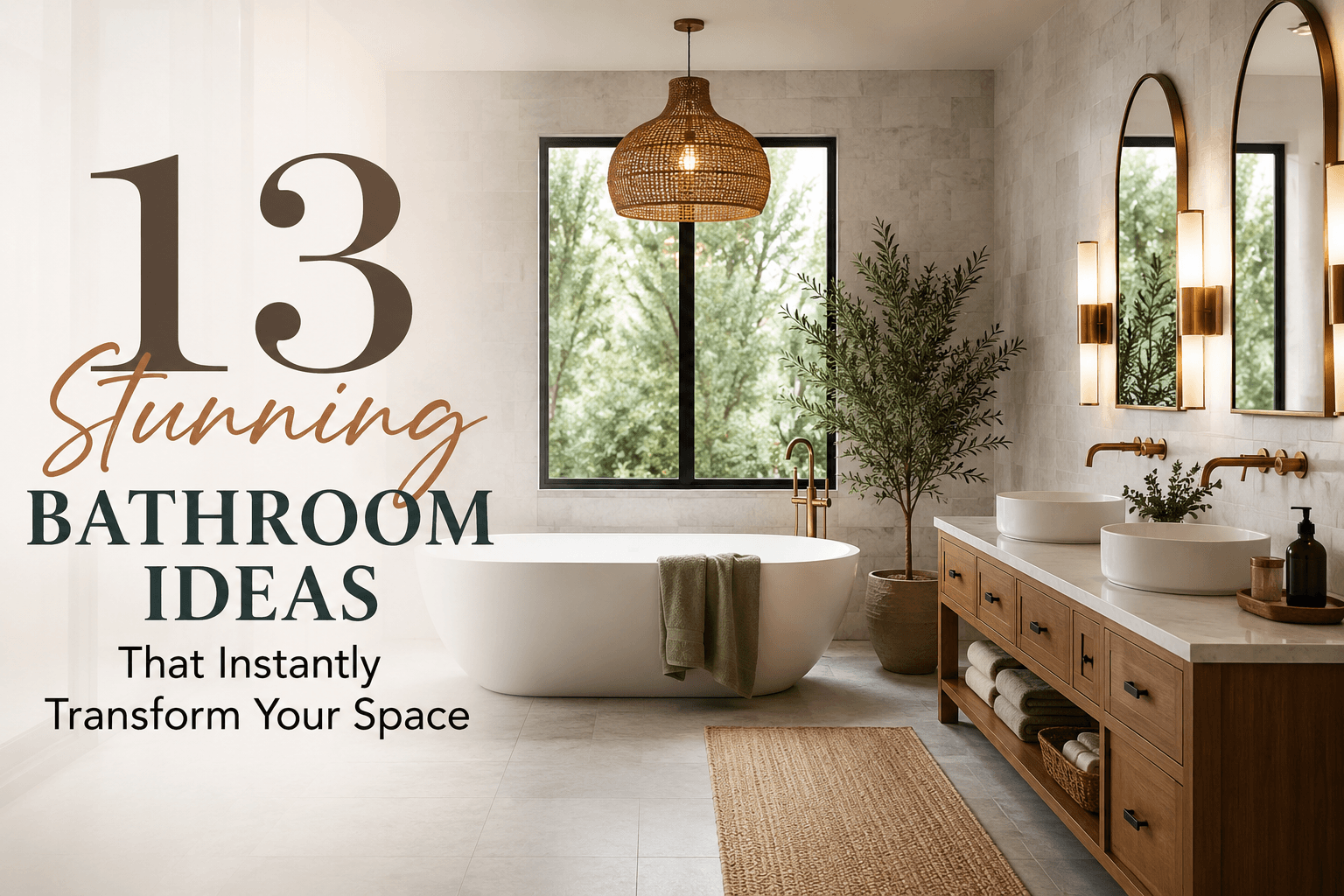 13 Stunning Bathroom Ideas That Instantly Transform Your Space