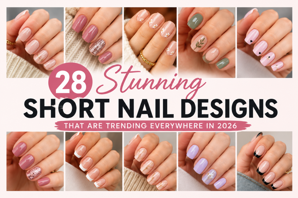28 Stunning Short Nail Designs That Are Trending Everywhere