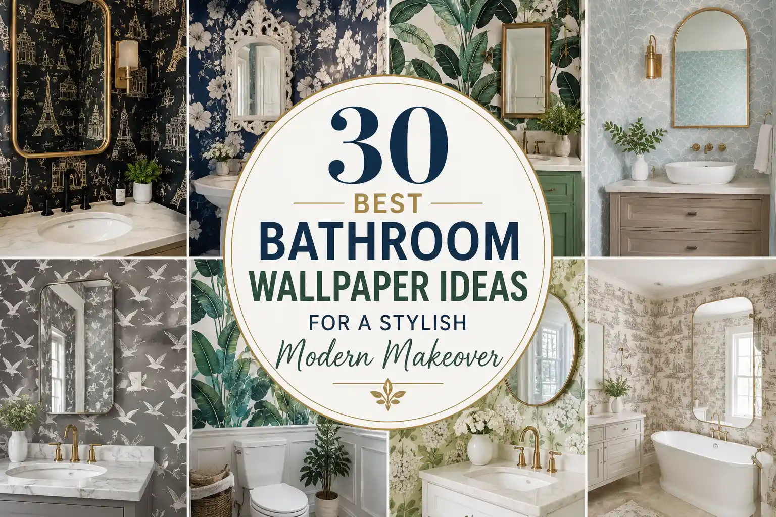 Best Bathroom Wallpaper Ideas