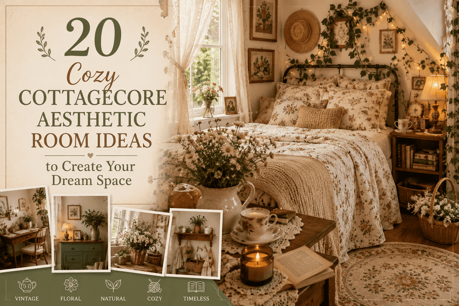 Cozy Cottagecore Aesthetic Room Ideas