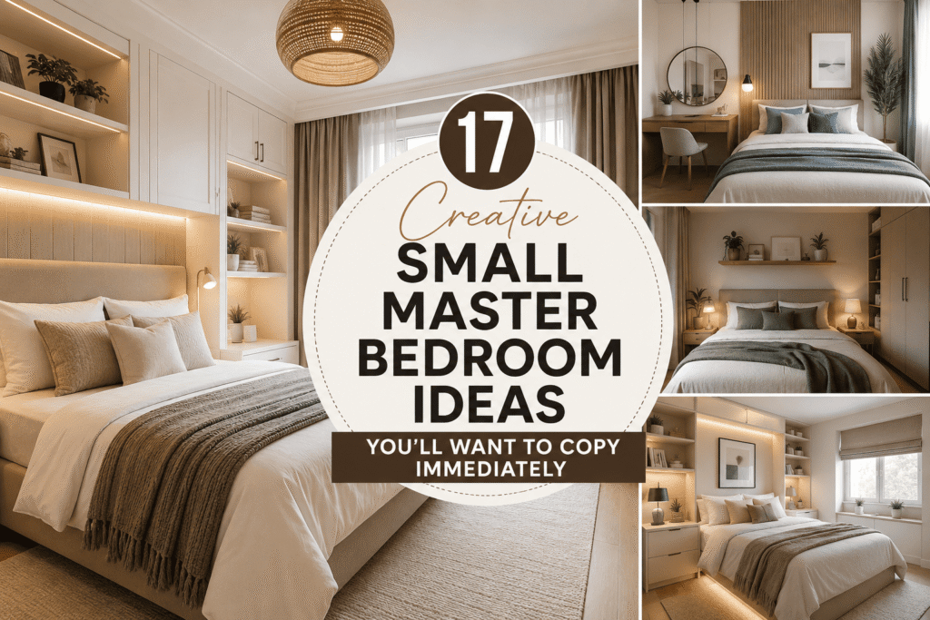 17 Creative Small Master Bedroom Ideas You’ll Want to Copy Immediately
