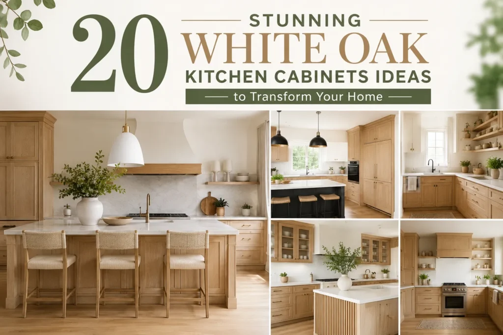 20 Stunning White Oak Kitchen Cabinets Ideas