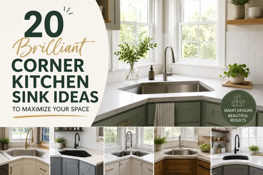 20 Brilliant Corner Kitchen Sink Ideas
