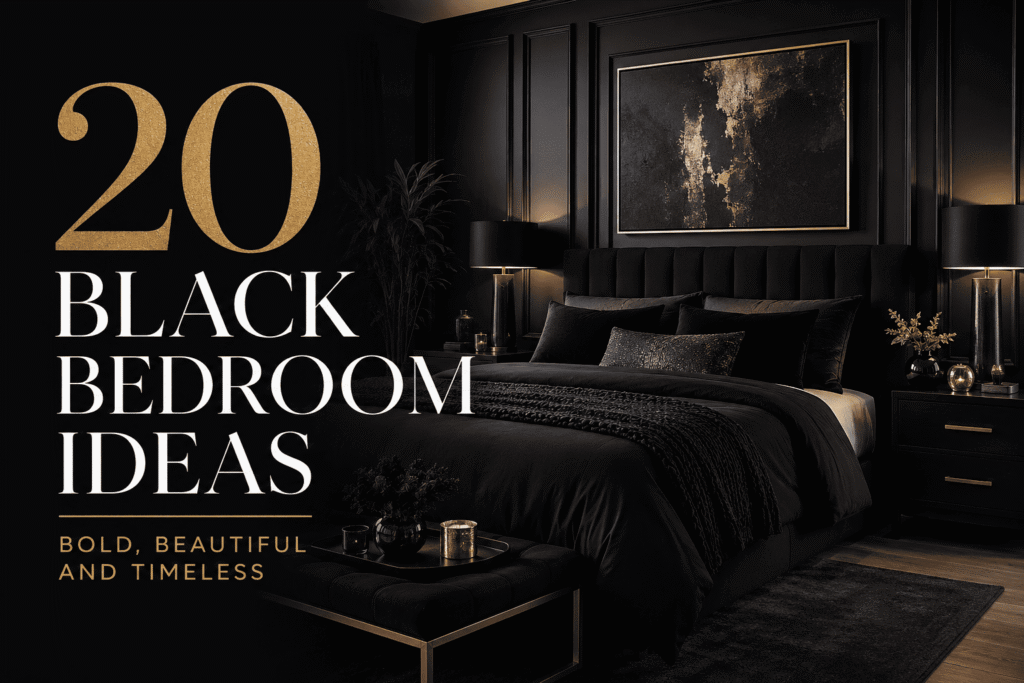 20 Black Bedroom Ideas Bold, Beautiful and Timeless