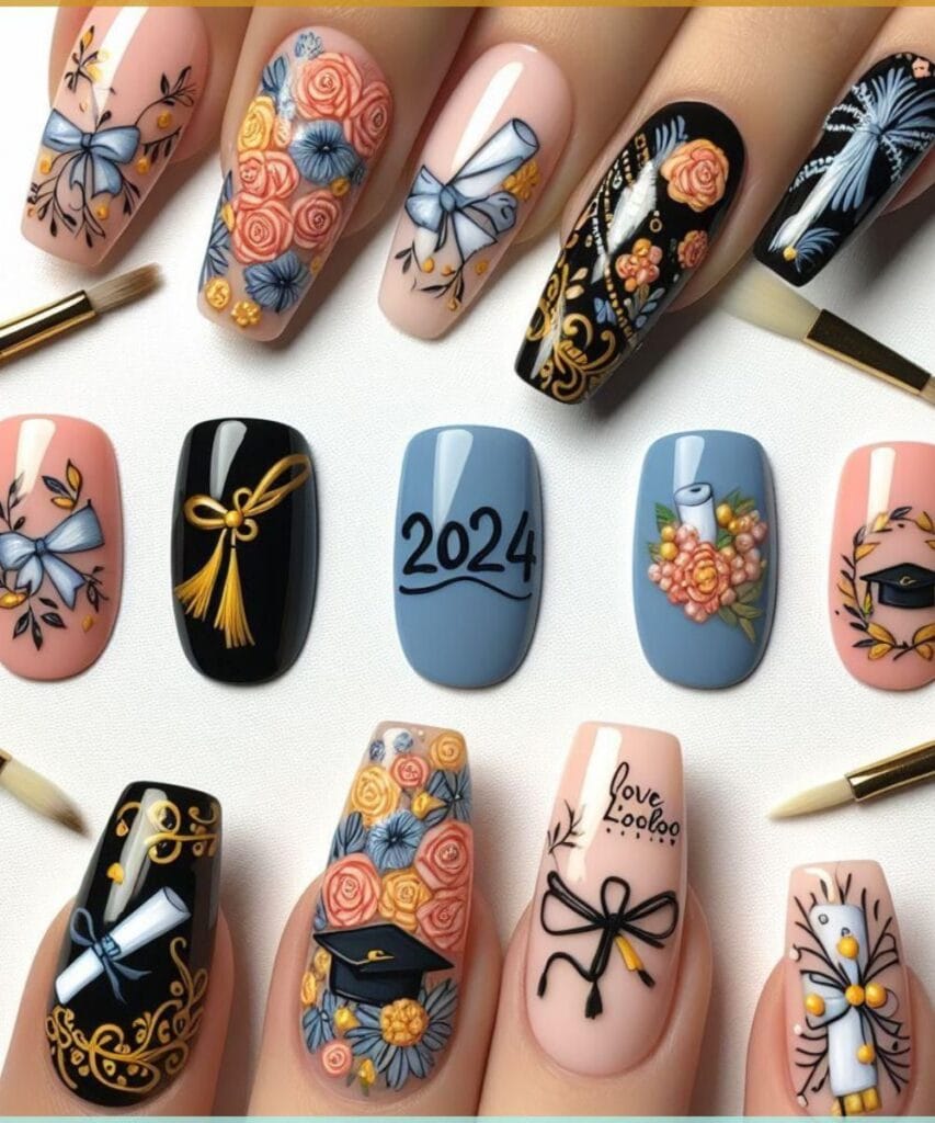 27 Best Graduation Nails Ideas to Celebrate Your Big Day