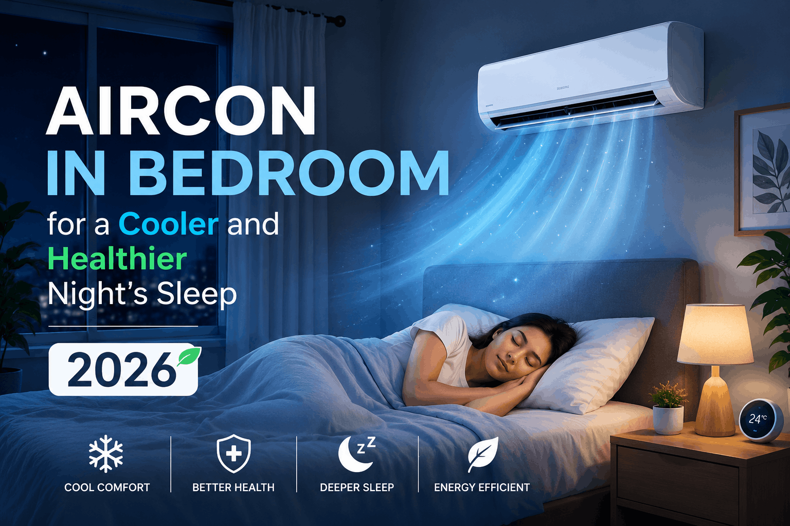 Aircon in Bedroom for a Cooler and Healthier Night's Sleep