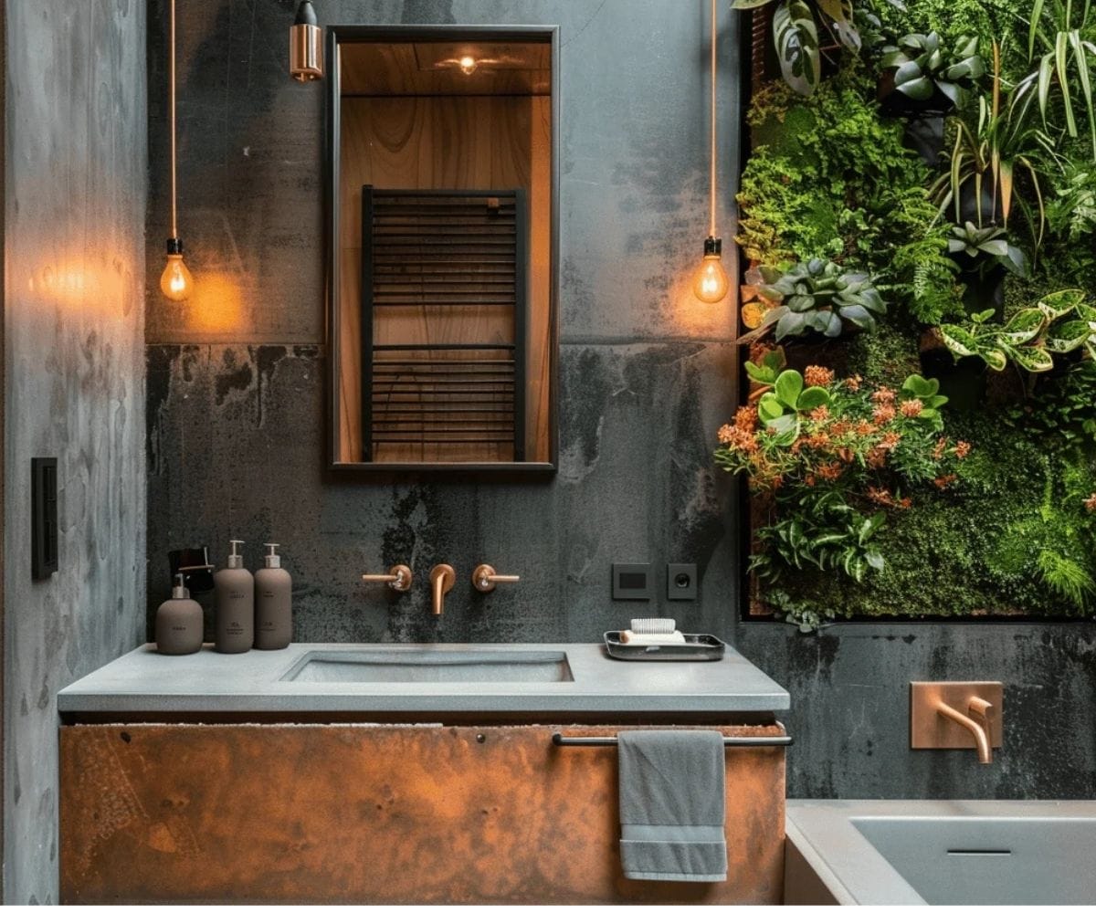 Earth Tone Bathroom