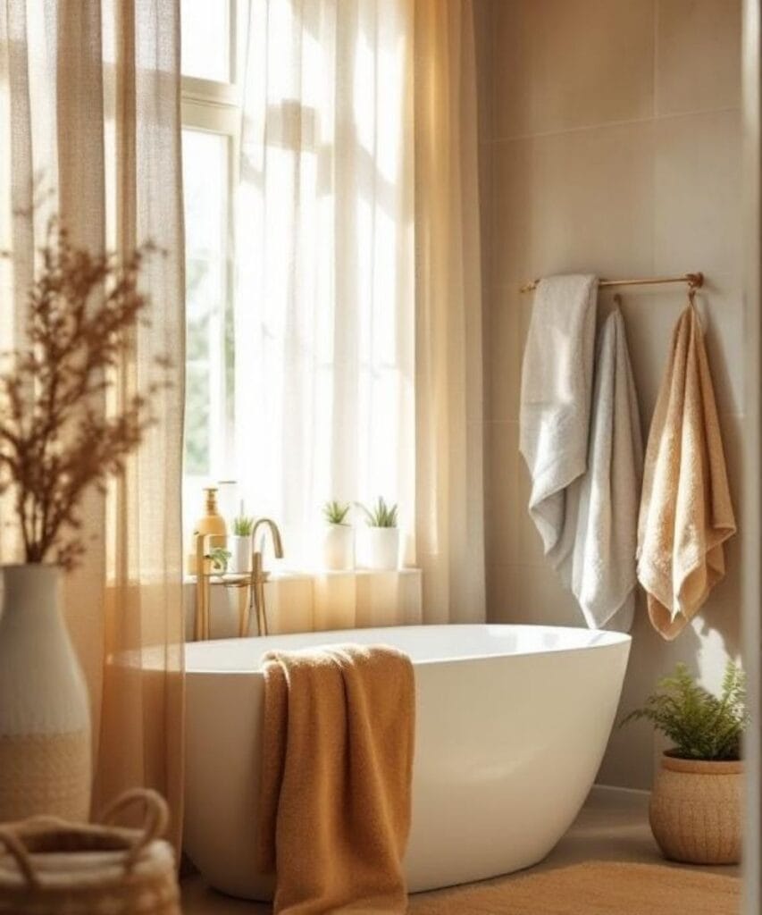 Earth Tone Bathroom