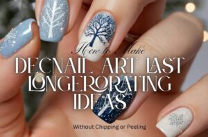 How to Make Nail Art Last Longer with beautiful blue floral nail designs and protective manicure care.