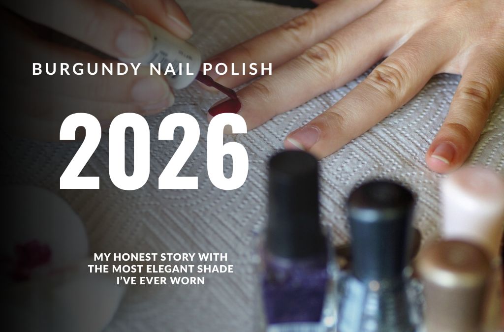 Burgundy nail polish trends for 2026 featuring elegant dark red manicured nails.