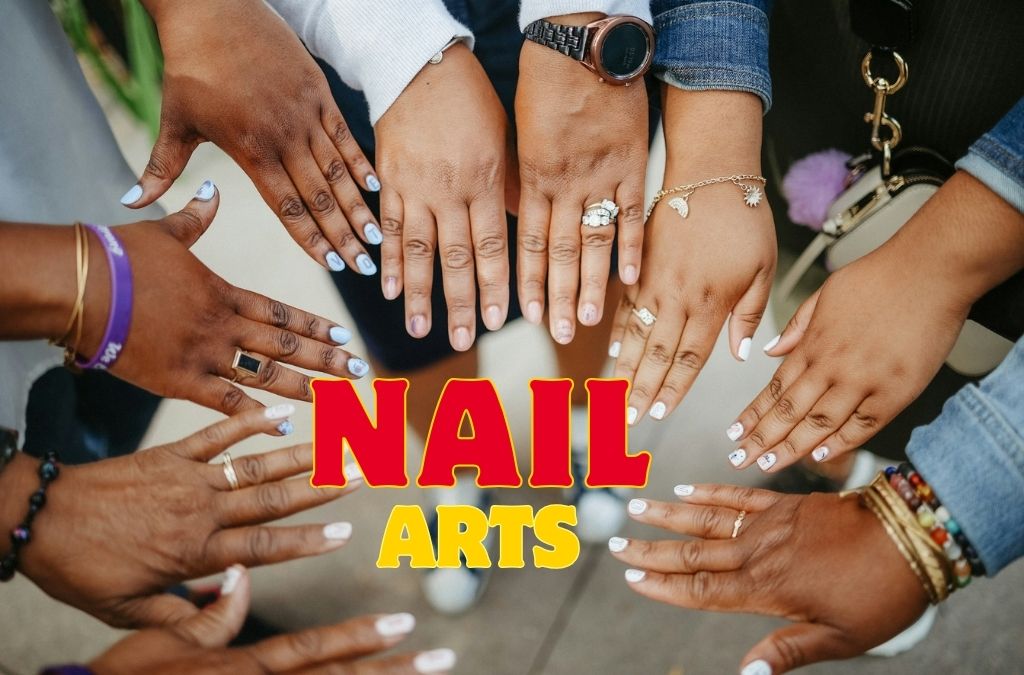 10 Easy Nail Art Ideas for Beginners You Can Try at Home 1 Easy Nail Art inspiration featuring multiple hands with different nail polish colors and manicure designs.